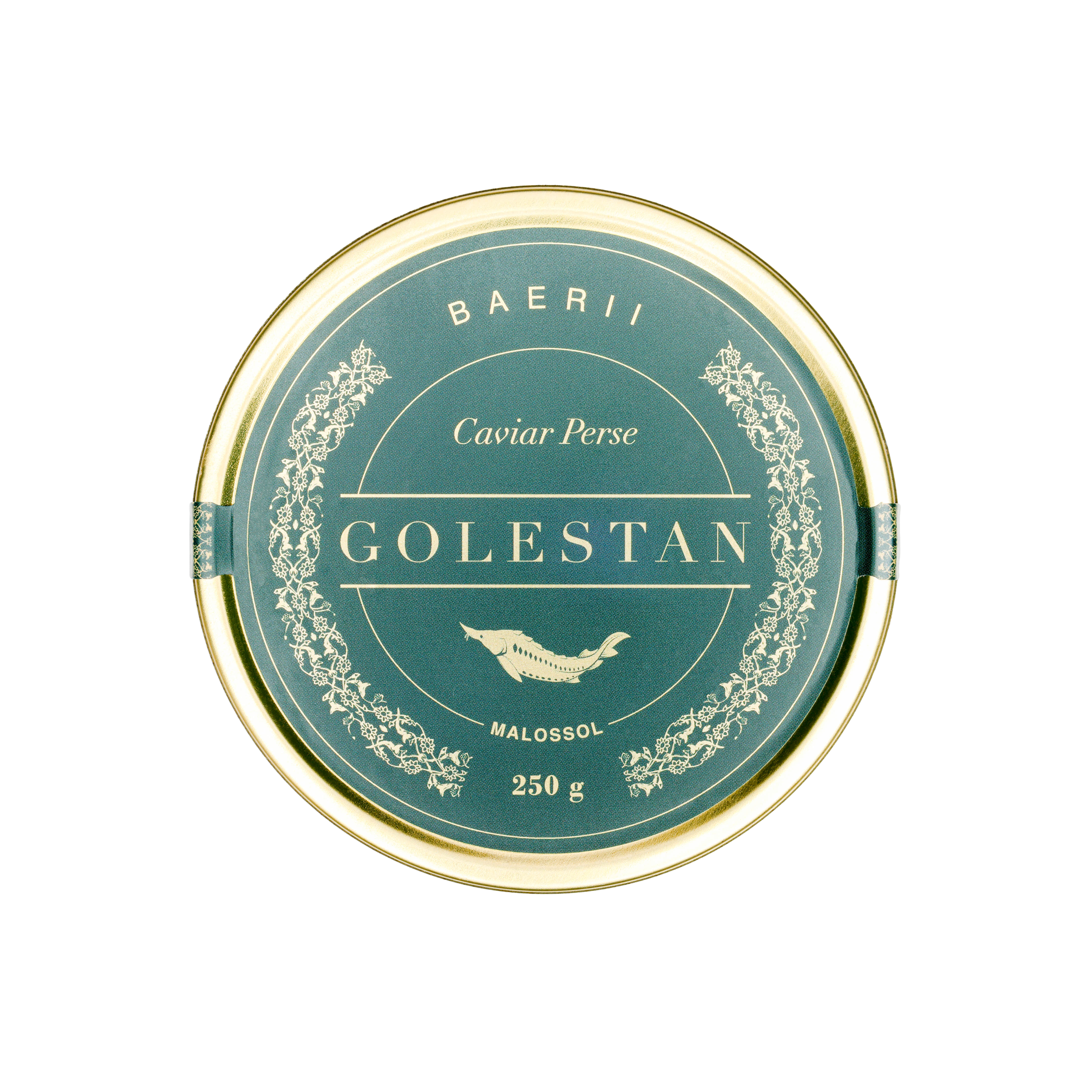 boîte de caviar baerii fermée 250g Golestan Caviar