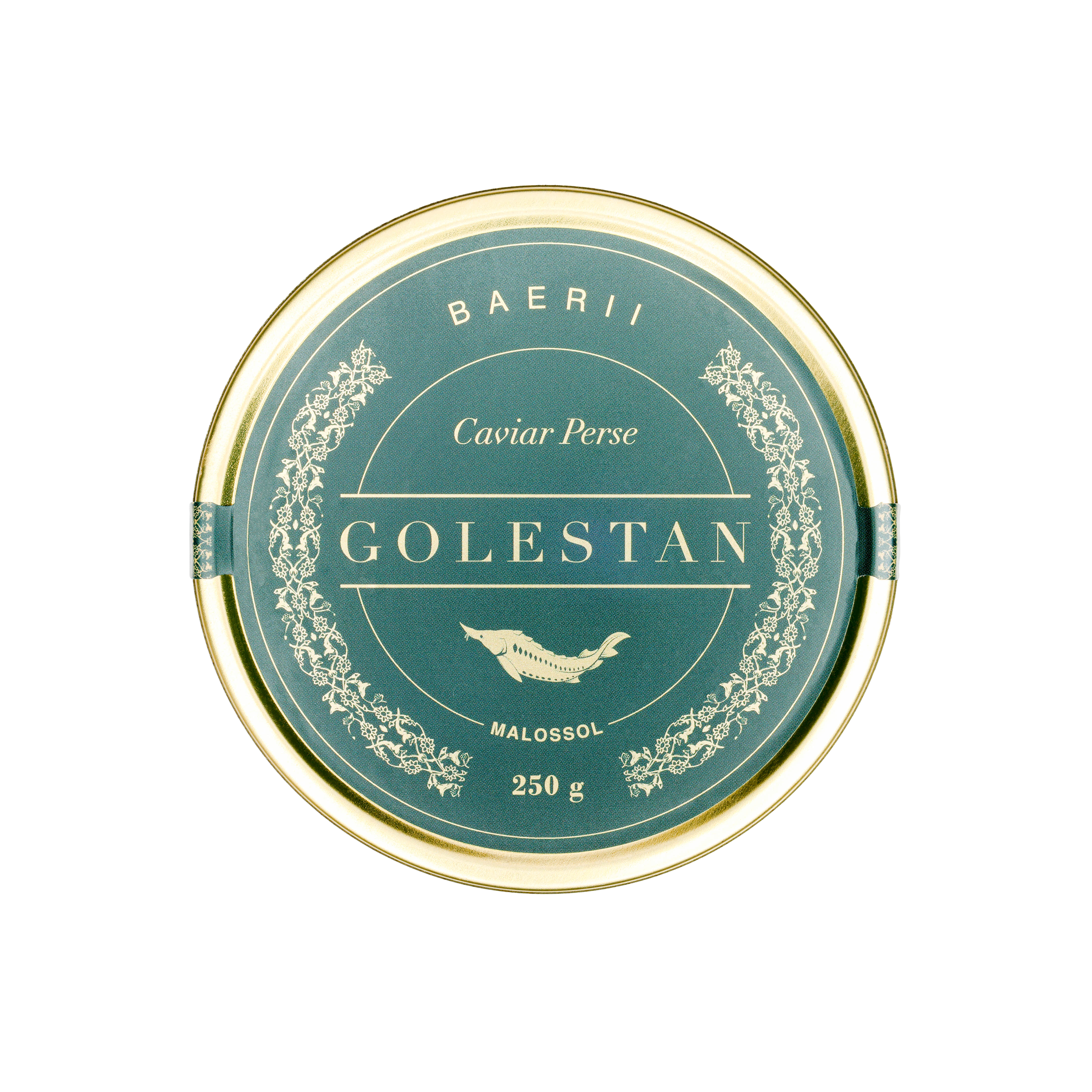 boîte de caviar baerii fermée 250g Golestan Caviar
