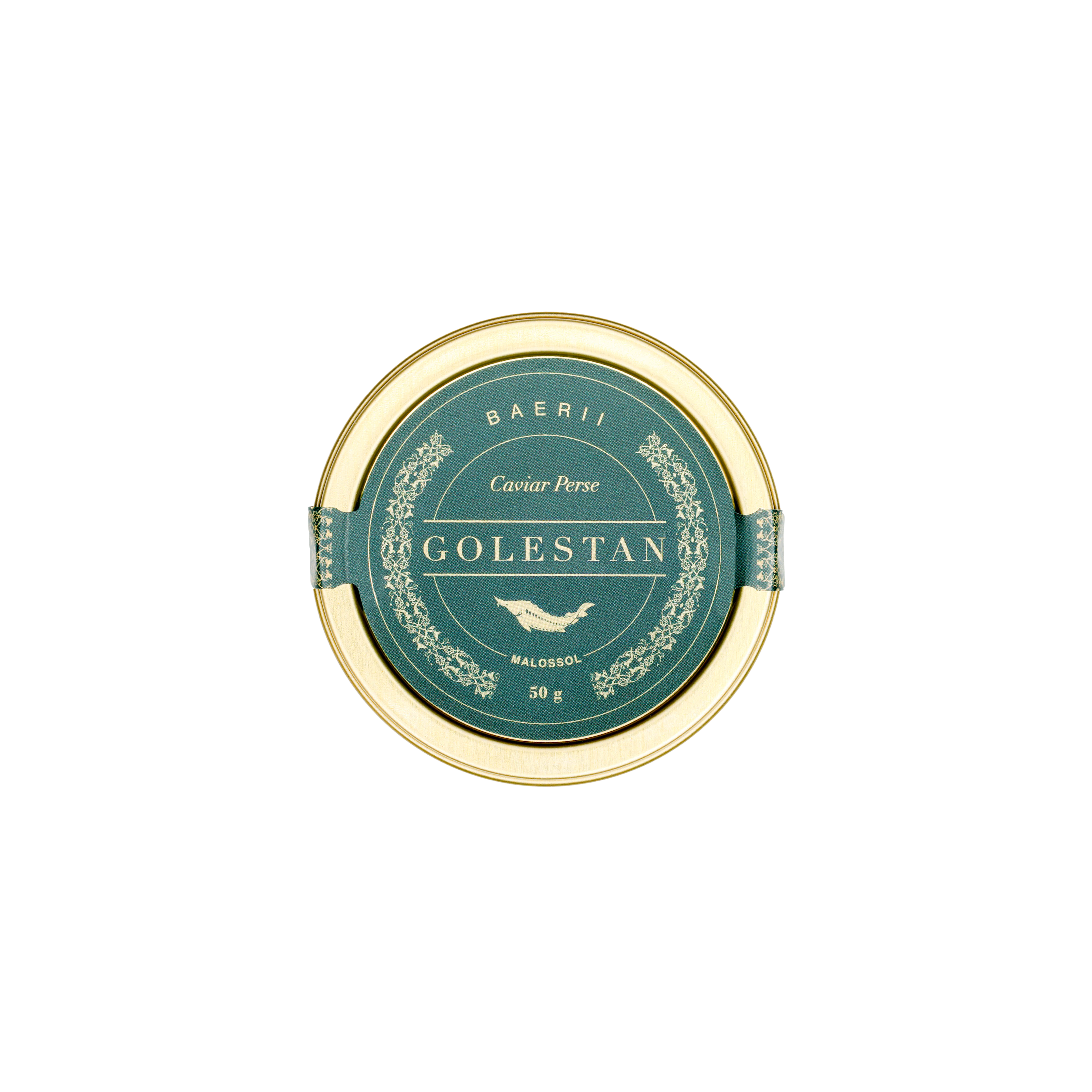 boîte de caviar baerii fermée 50g Golestan Caviar