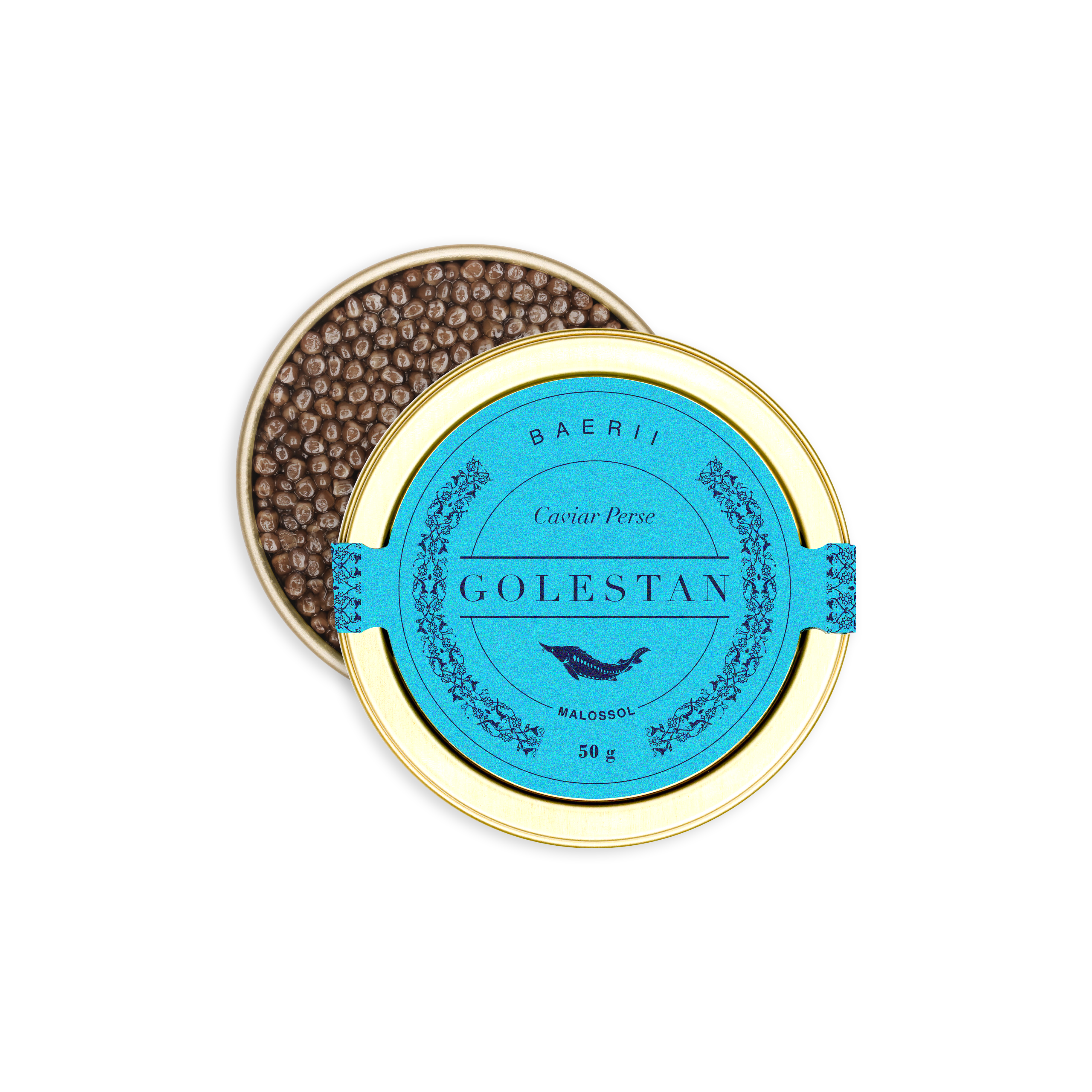 boîte de caviar baerii édition buyclub semi ouverte Golestan Caviar